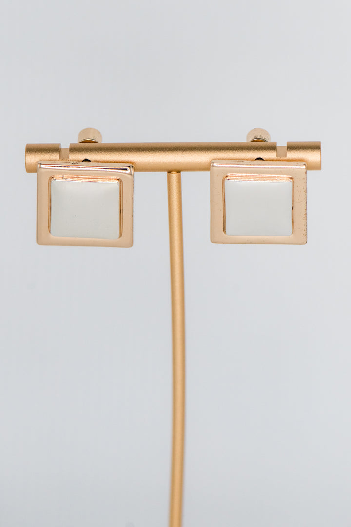 Geo Vintage Earring - Gold / Silver