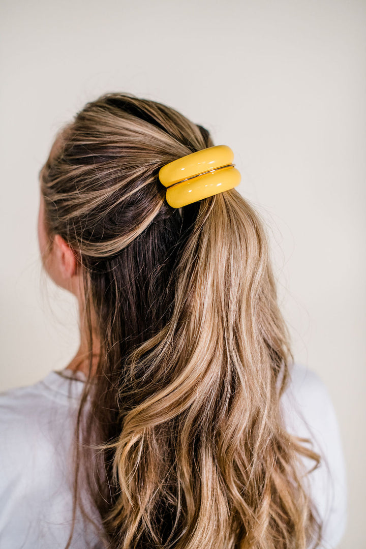 Macaron Hair Cuff - Yellow
