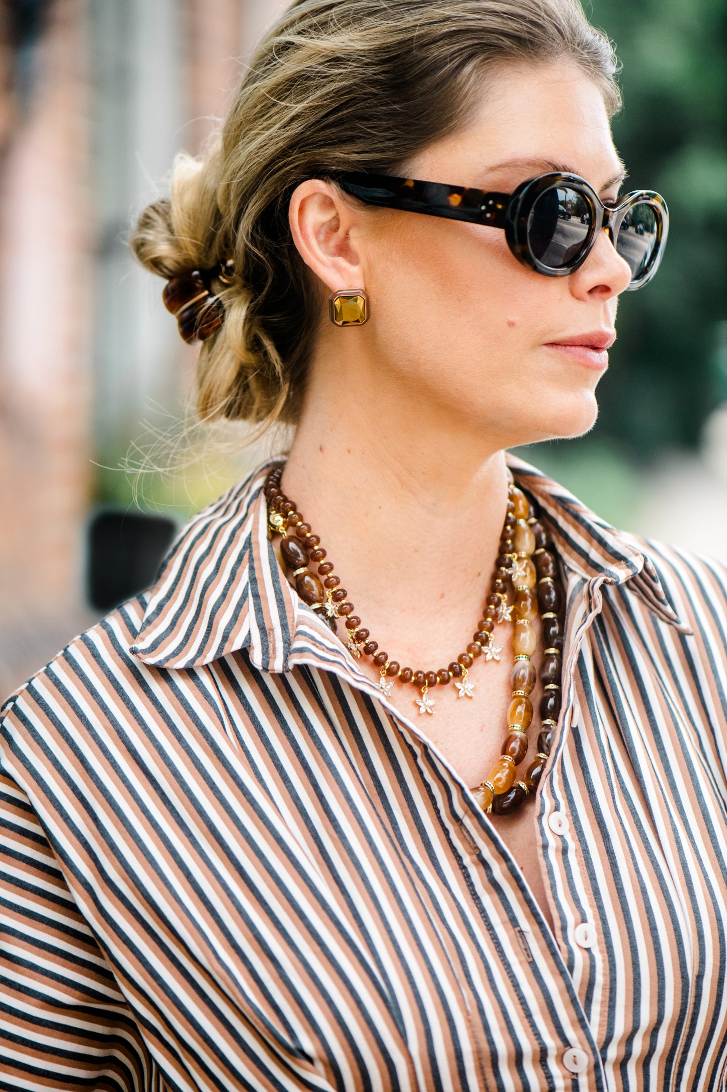 Lumiere Earring - Brown
