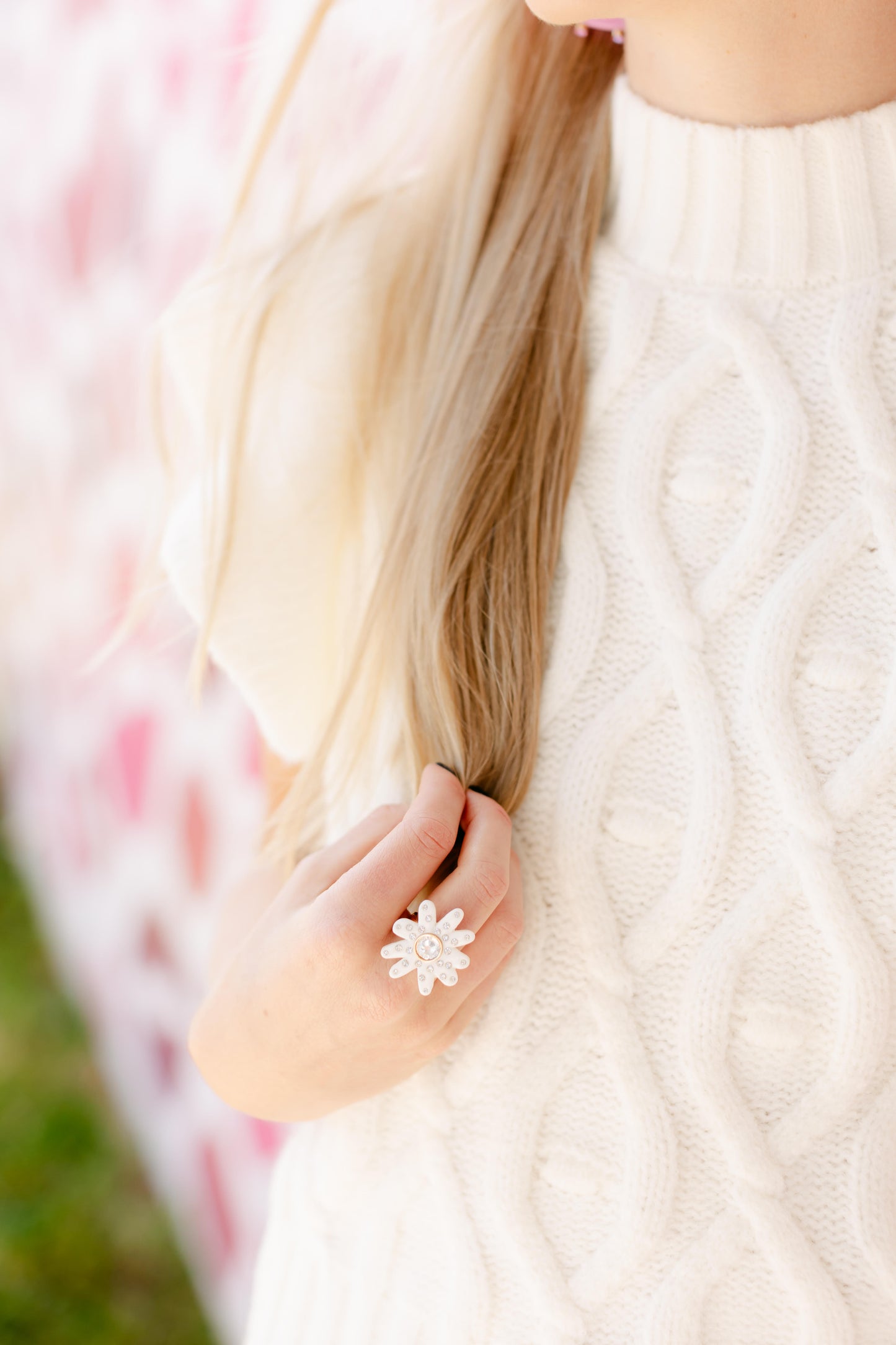 Imperfect Floral Ring